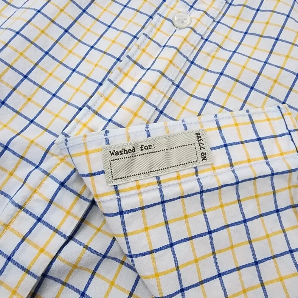 J Crew Shirt Mens Slim XL Gingham Plaid Long Sleeve Casual Button Down Preppy